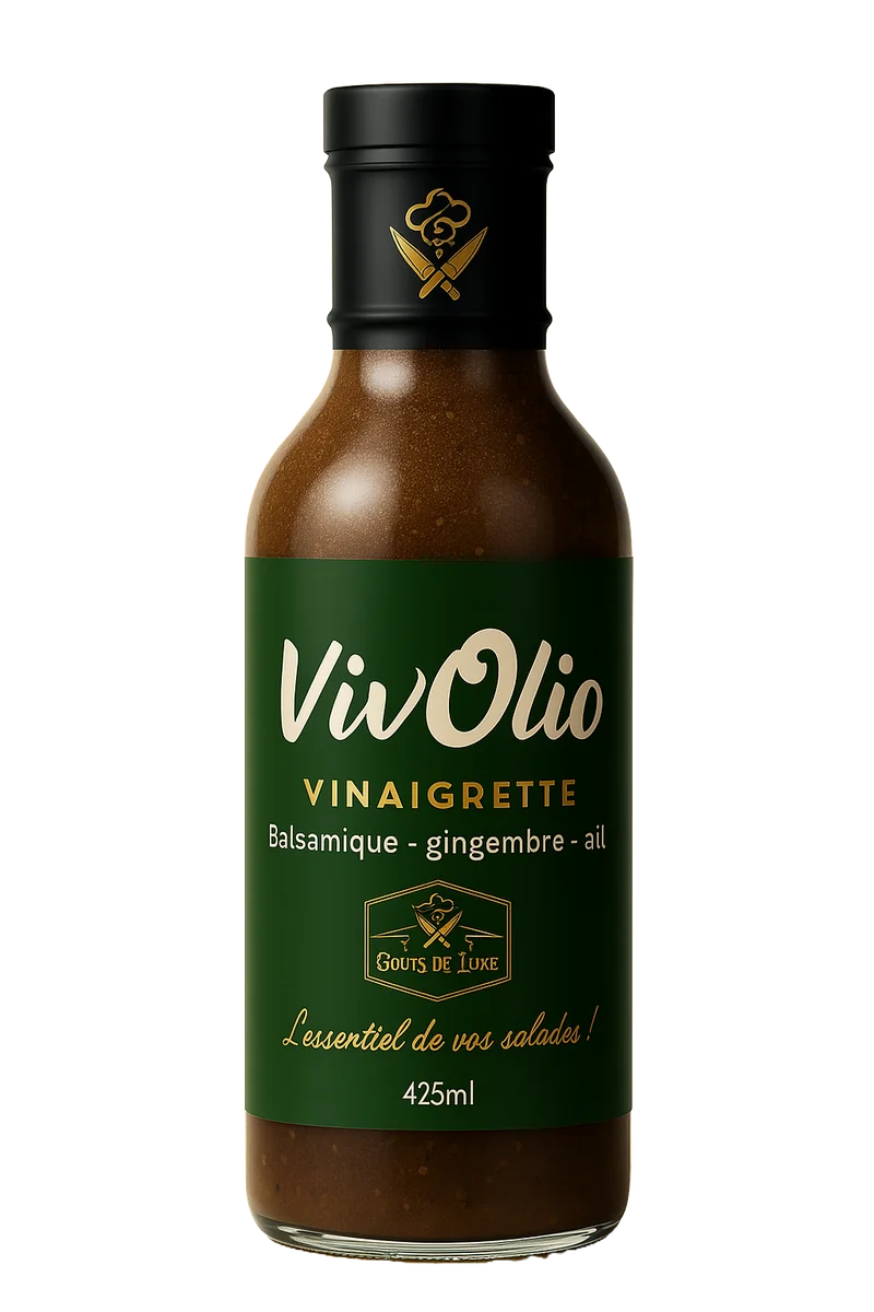 Bouteille de vinaigrette VivOlio 425 ml Bouteille de vinaigrette VivOlio 360 ml